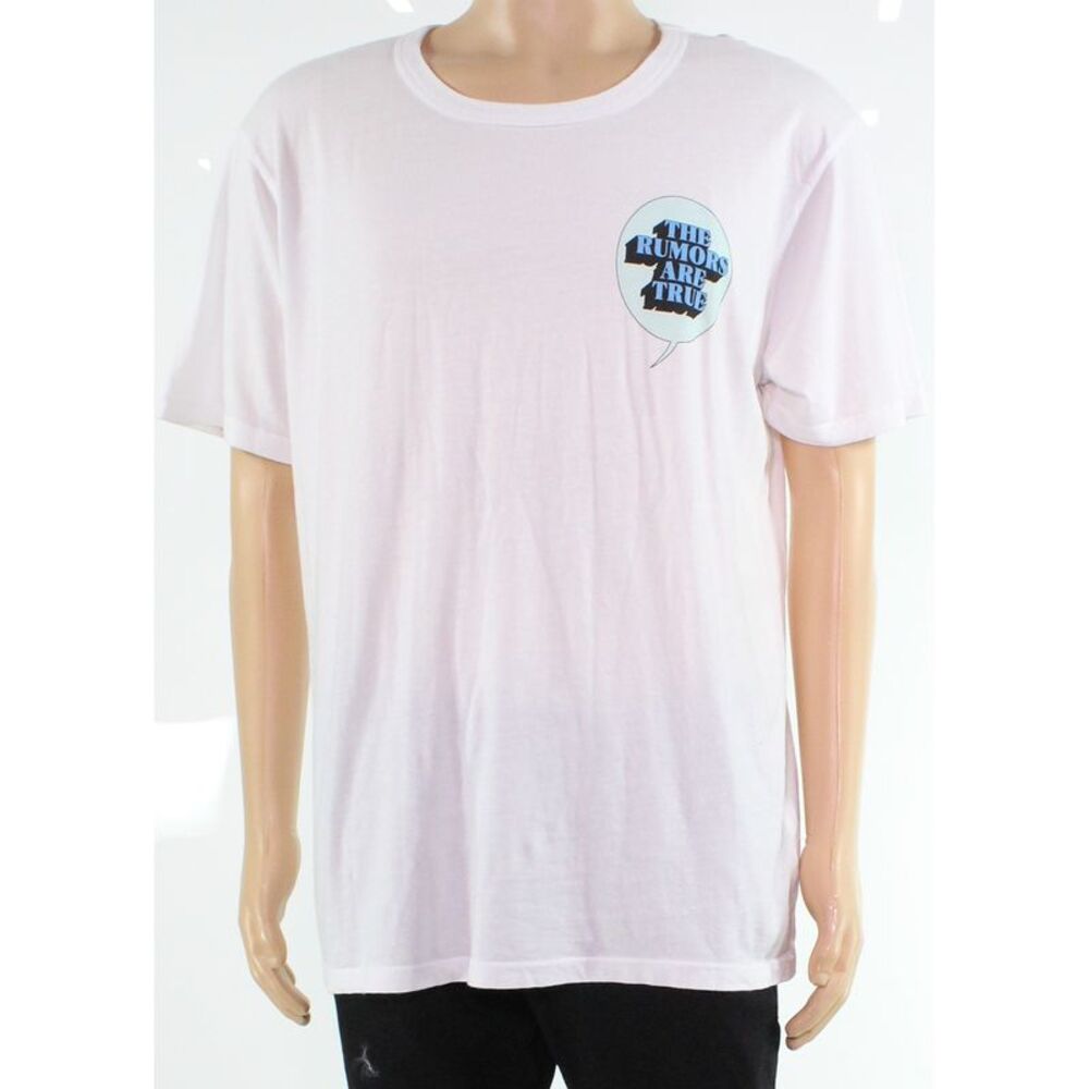 MONOGRAM Mens White Graphic Crew Neck Classic Fit T-Shirt M